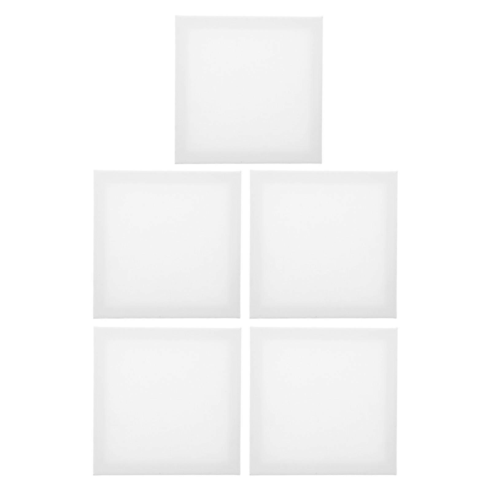 Stretch Canvas For Painting 5Pcs Blank Canvas Boards Ideal For Painting Practice Teaching Learning By Artists