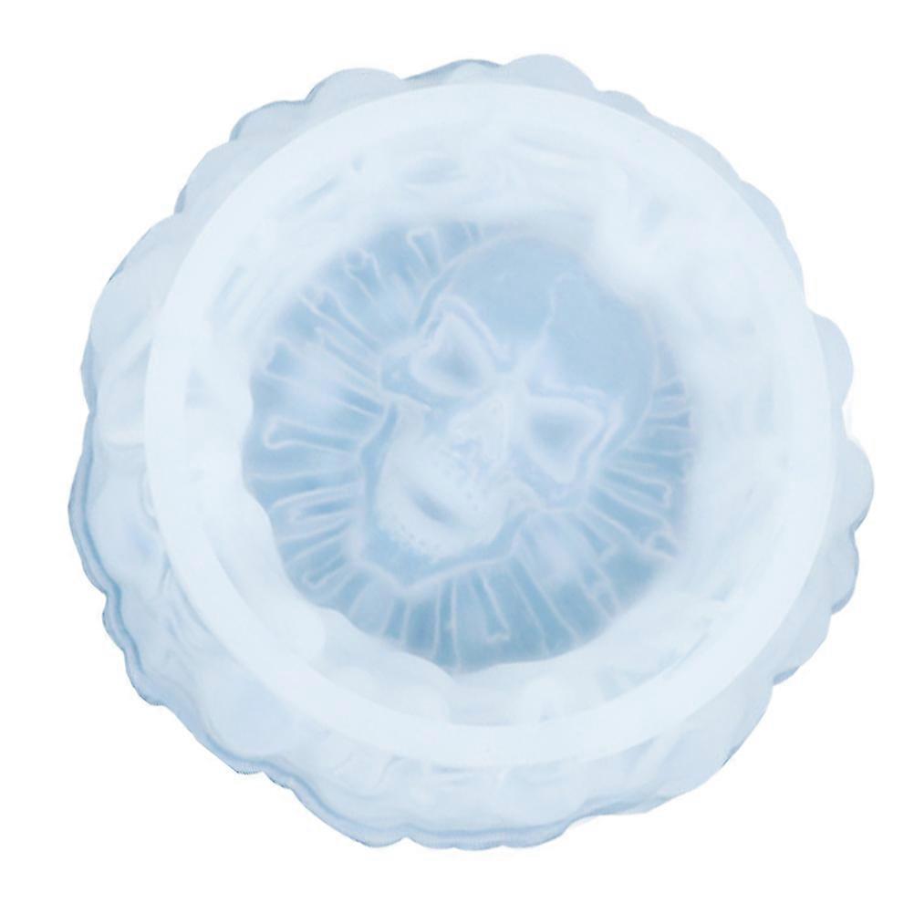 White Skull Silicone Mold for DIY Use with Craft Ashtray Mold