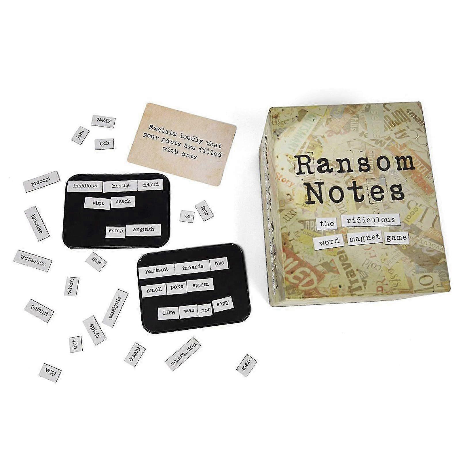 Ransom Notes The Ridiculous Word Magnet Game Hilarious Party Game for 3+ Players