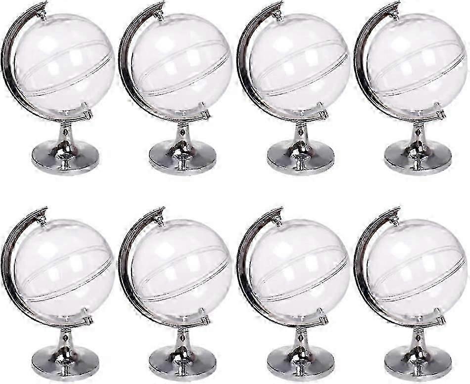 Plastic Round Gift Candy Box, Mini Wedding Party, Silver, 12 Pieces