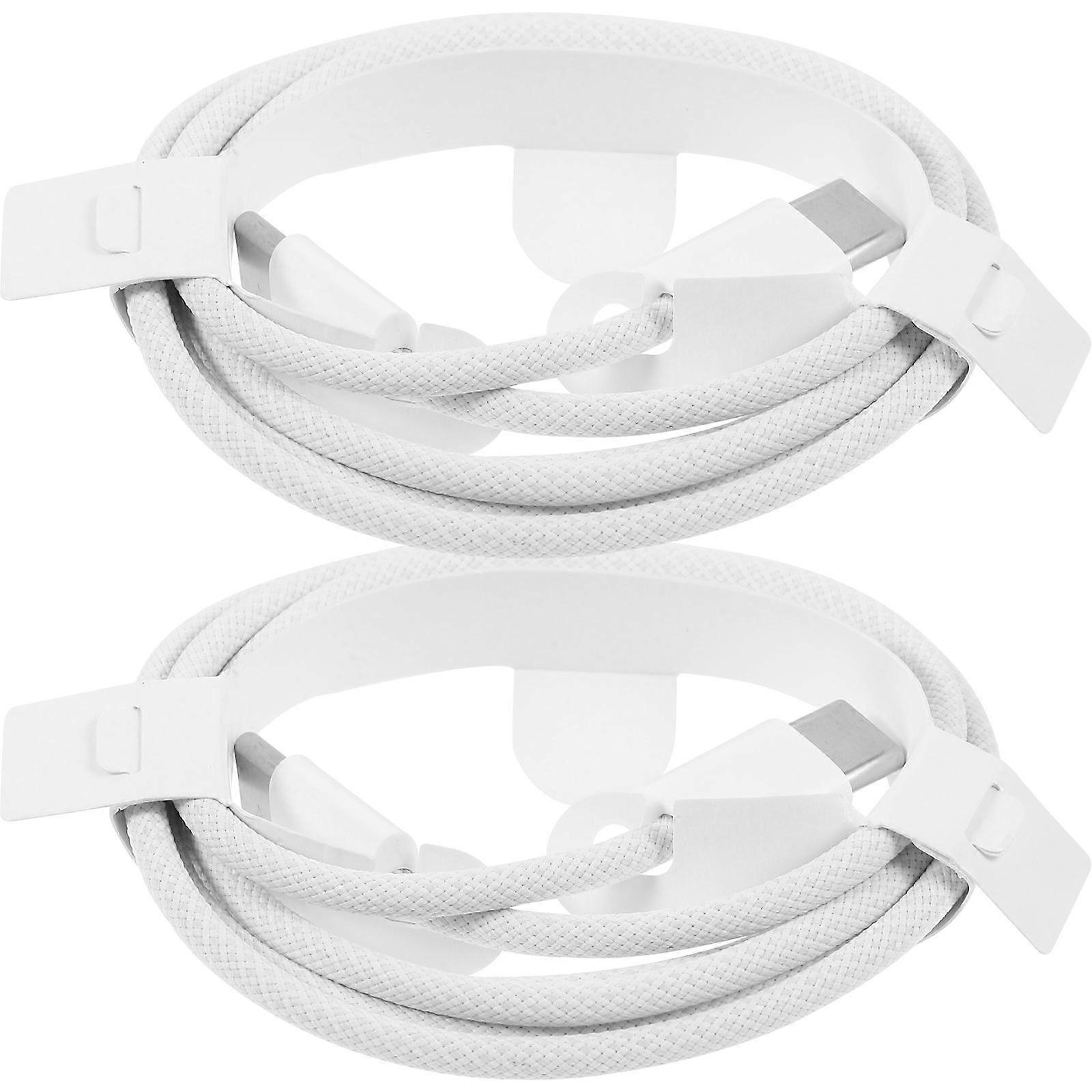 Type-C Data Cable 6Pcs USB Cables For Computers Type-C Devices Fast Charging 100Cm Durable Use White