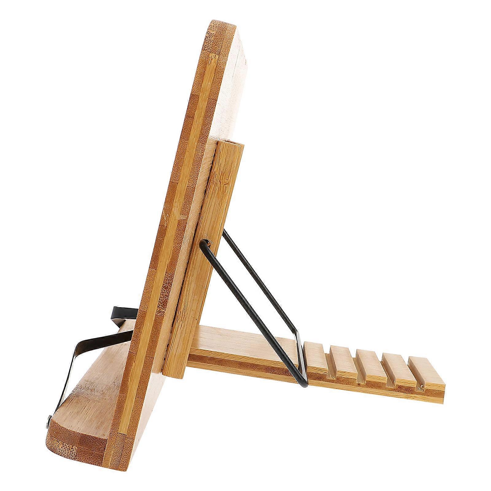 Reading Stand Simple Reading Shelf for Storing 1Pcs Bamboo Book Stand