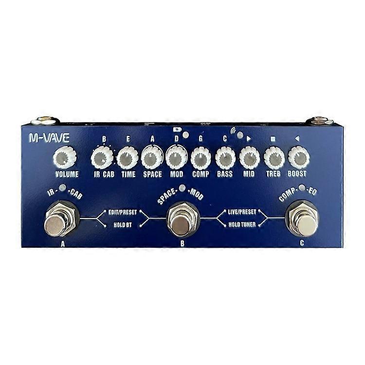 M-VAVE Cube Baby Basgitarr Multi Effekt Pedal Musikspelare för Elgitarr Bas