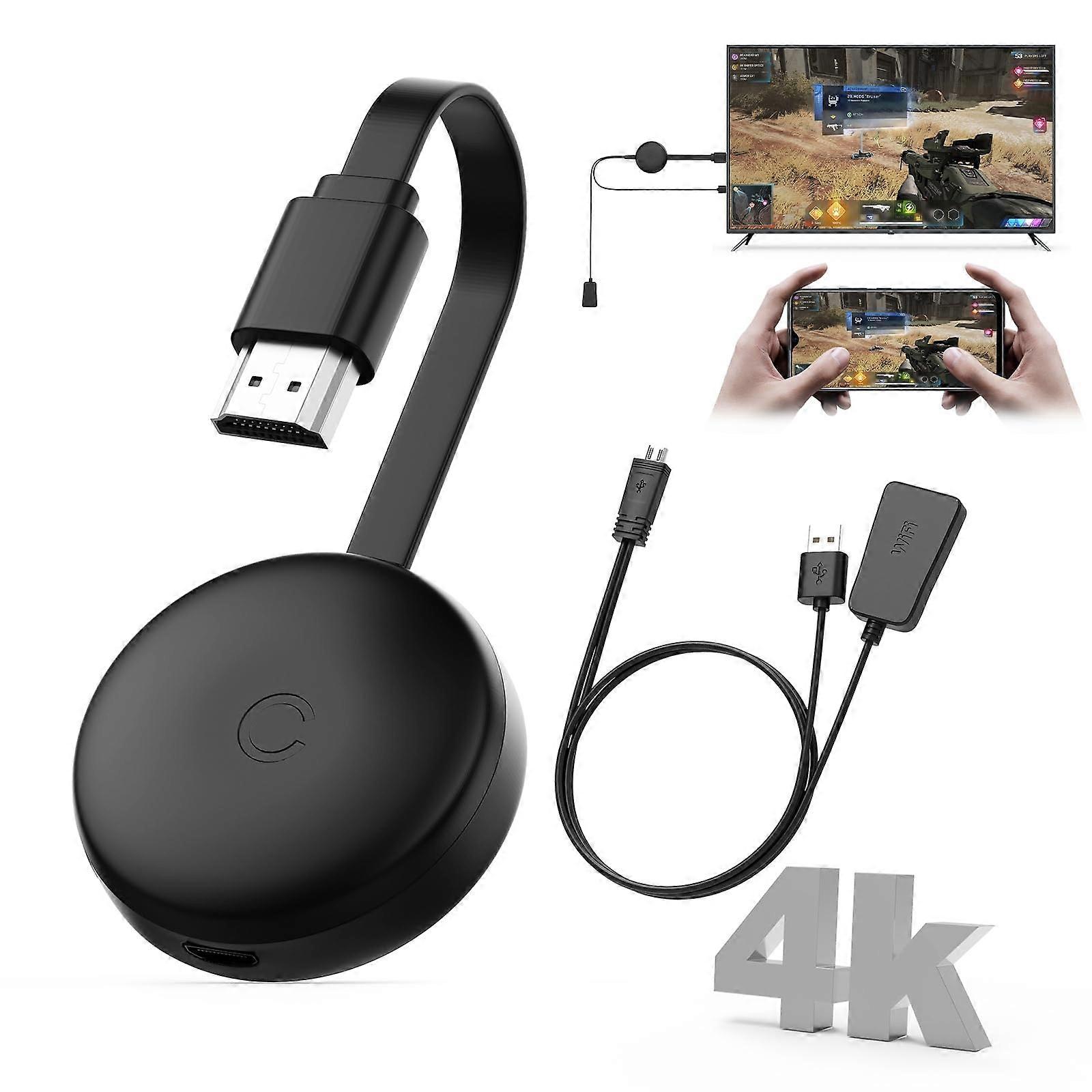 4K Wireless HDMI Display Adapter with DualBand Connection, Screen Mirroring Extender for TV Projector Monitor