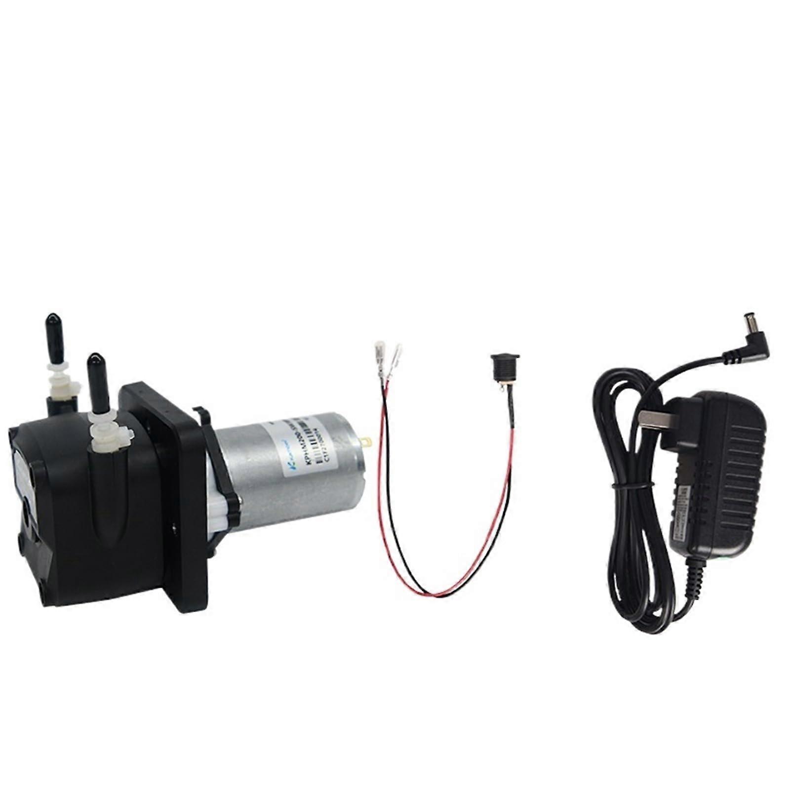 12V DC Peristaltic Water Pump with Power Plug, Efficient Transfer and Durable Construction