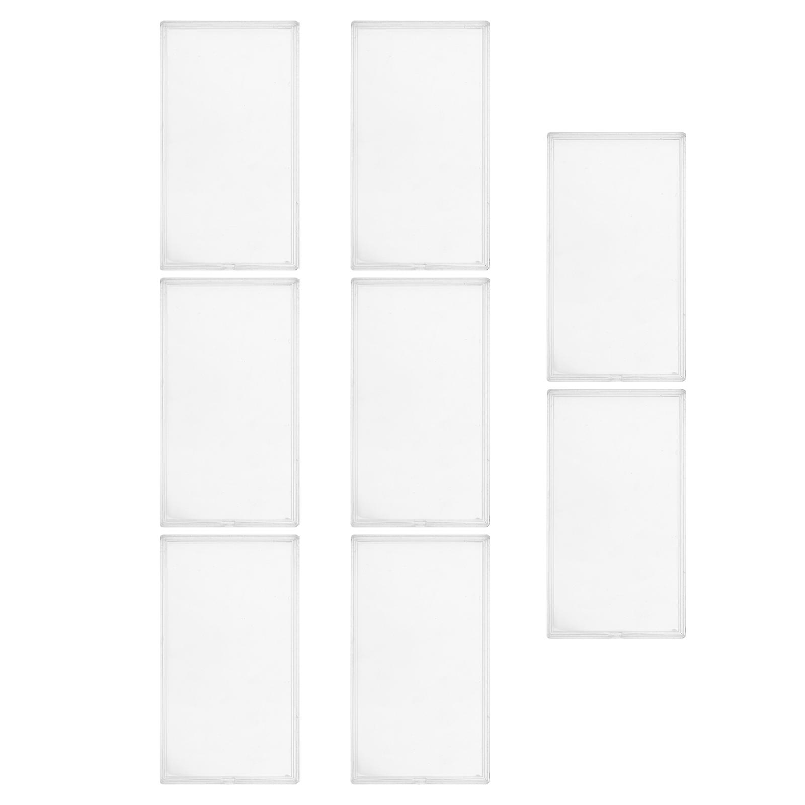 Transparent Plastic Banknotes Case for Collection Use 16Pcs Storage