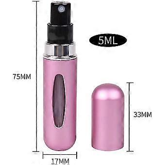 5pcs 5ml Mini Perfume Travel Refillable, Portable Perfume Atomizer, Spray Atomizer Perfume Bottle