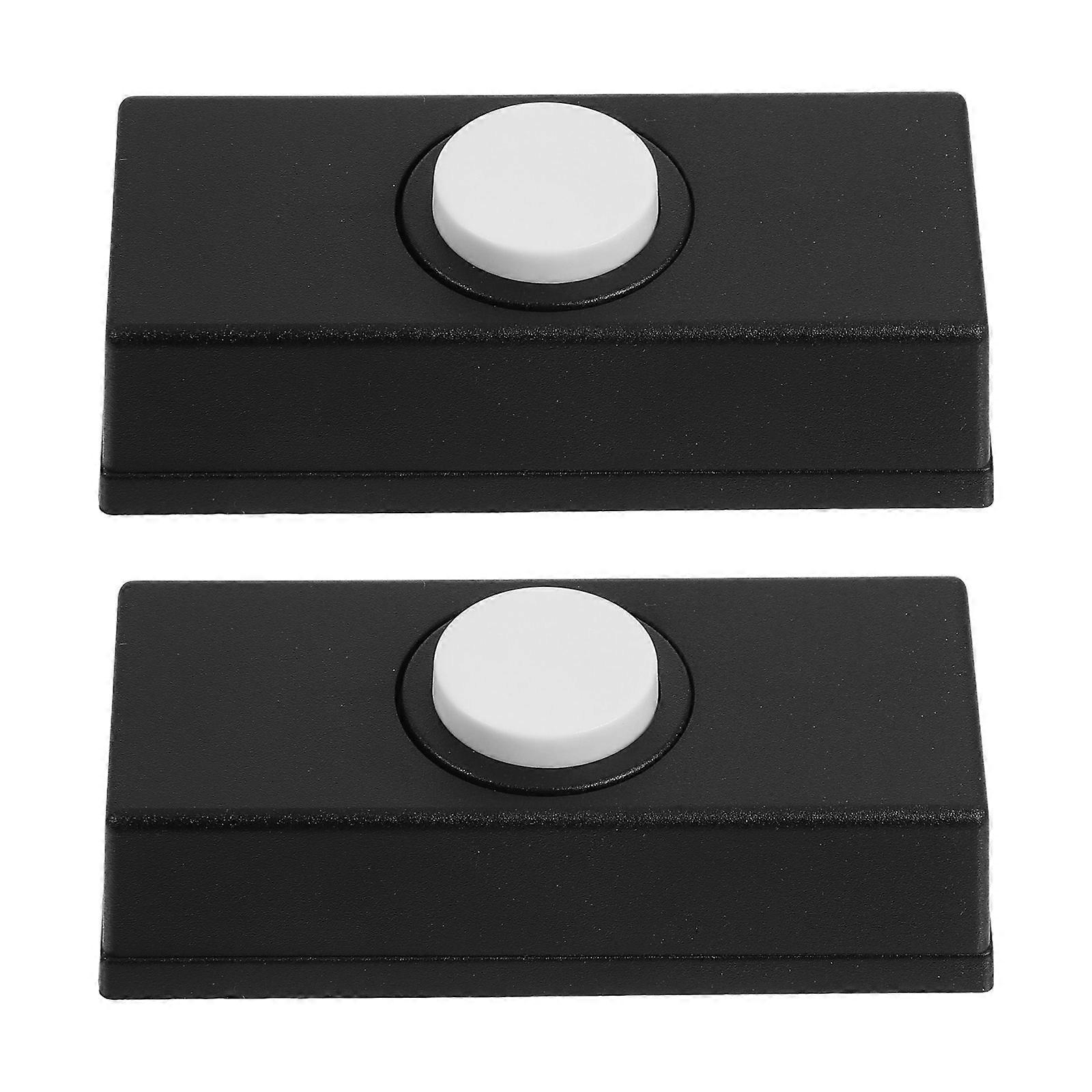 Doorbell Switch Vintage Wall Mounted for Home 2Pcs Plastic Doorbell Button