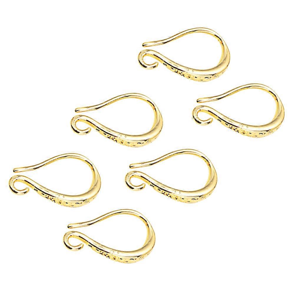 Earring Making Hooks for DIY Use 3Pair Delicate Metal Ear Hooks Golden
