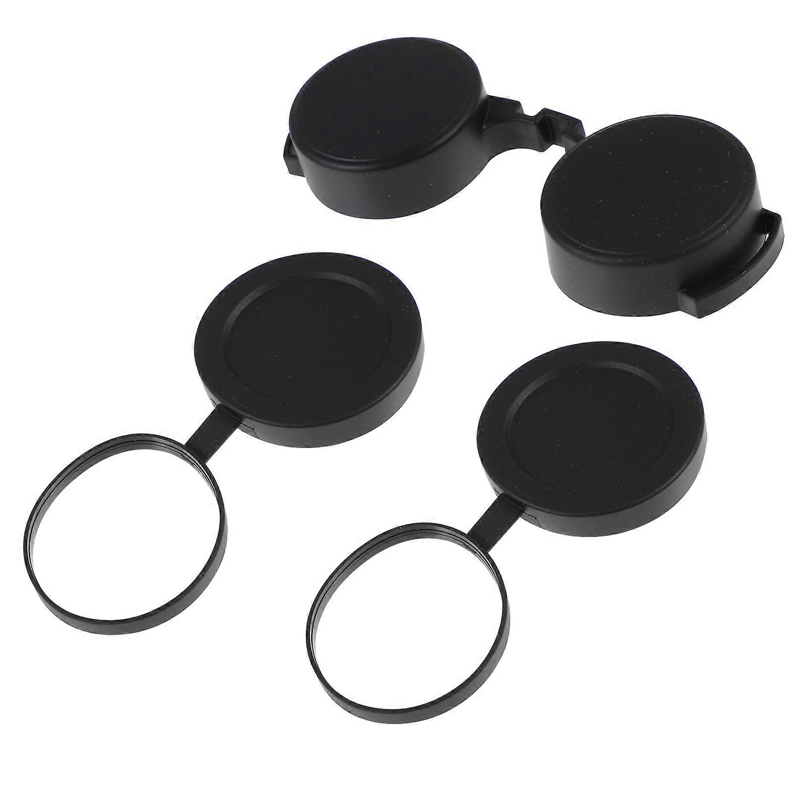3Pcs Rubber Lens Cap for Binoculars Protective Replacement Accessory