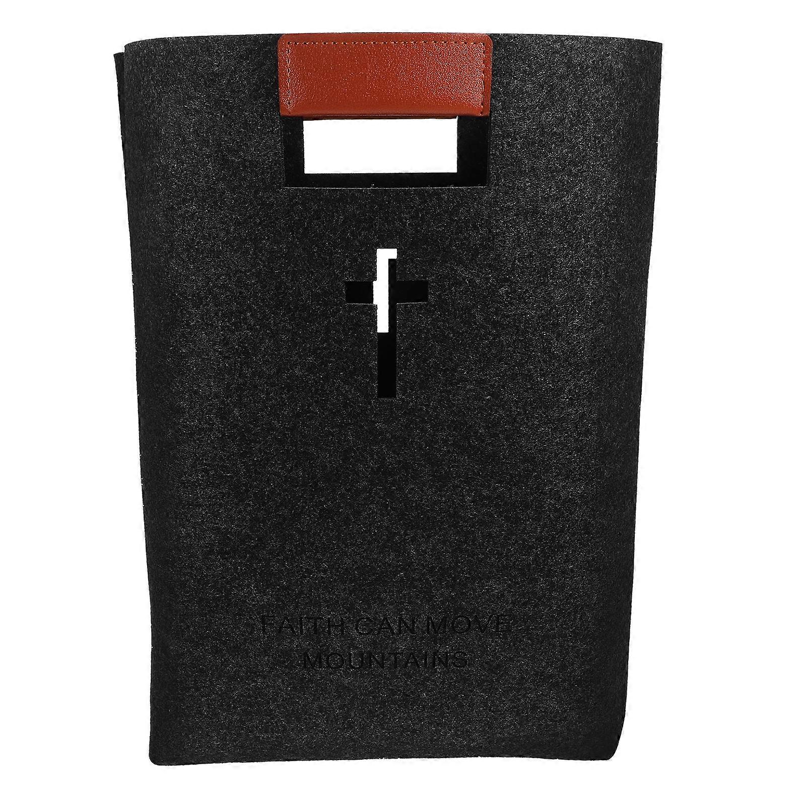 Felt Tote Bible Bag for Storage Use Suitable for Shopping and Study