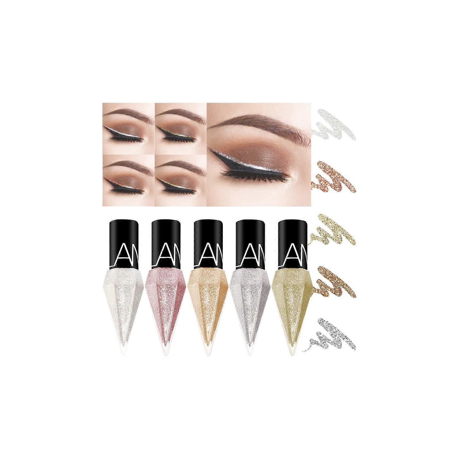 Waterproof Glitter Eyeliner Long Lasting Smudge Proof Diamond Liquid Eye Makeup 2ml 1pc