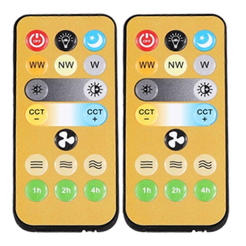 2pcs Wireless Switches 3-Speed Timing Remote Control for E27 Ceiling Fan Light 1-4h Timing Remote Control