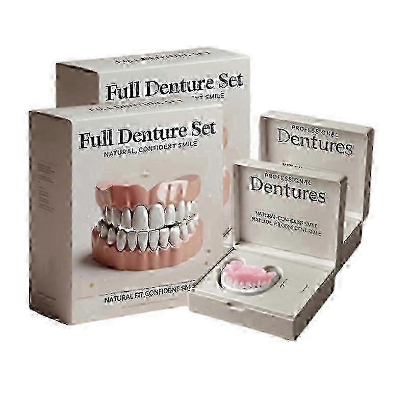 Advanced Customized Full Denture Set, Silicone Reline Denture Set