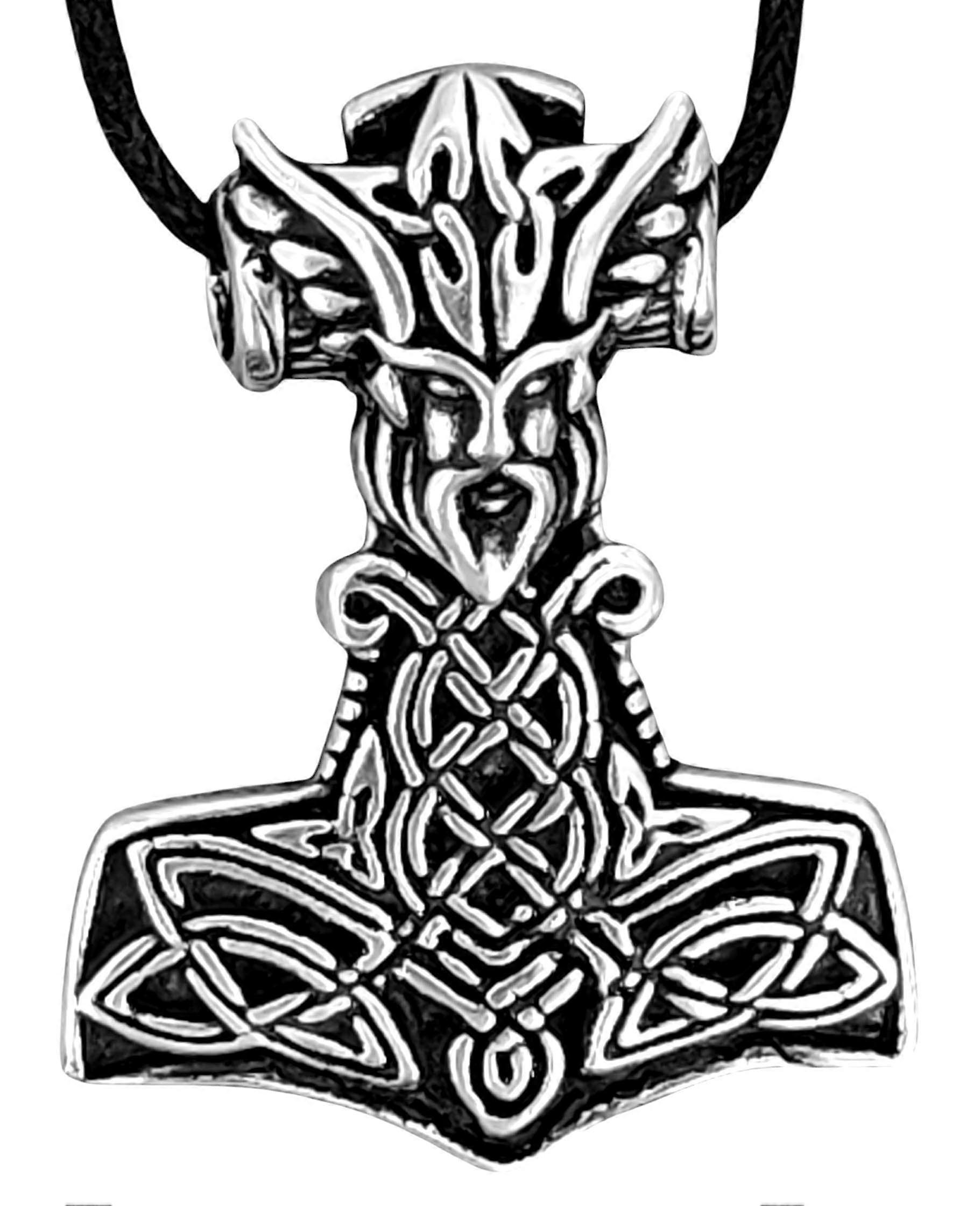 Thorshammer 293 Mit Schlangenkette - Silber