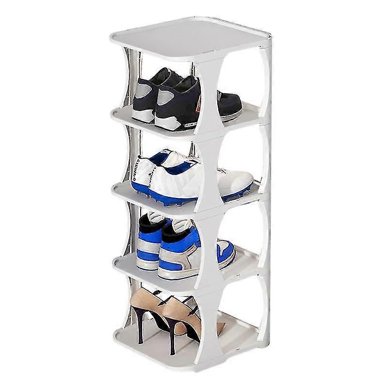 Shoe Rack Minimalist Stackable Convenient with Bottom Plate Easy to Install Save Space Stable Layere