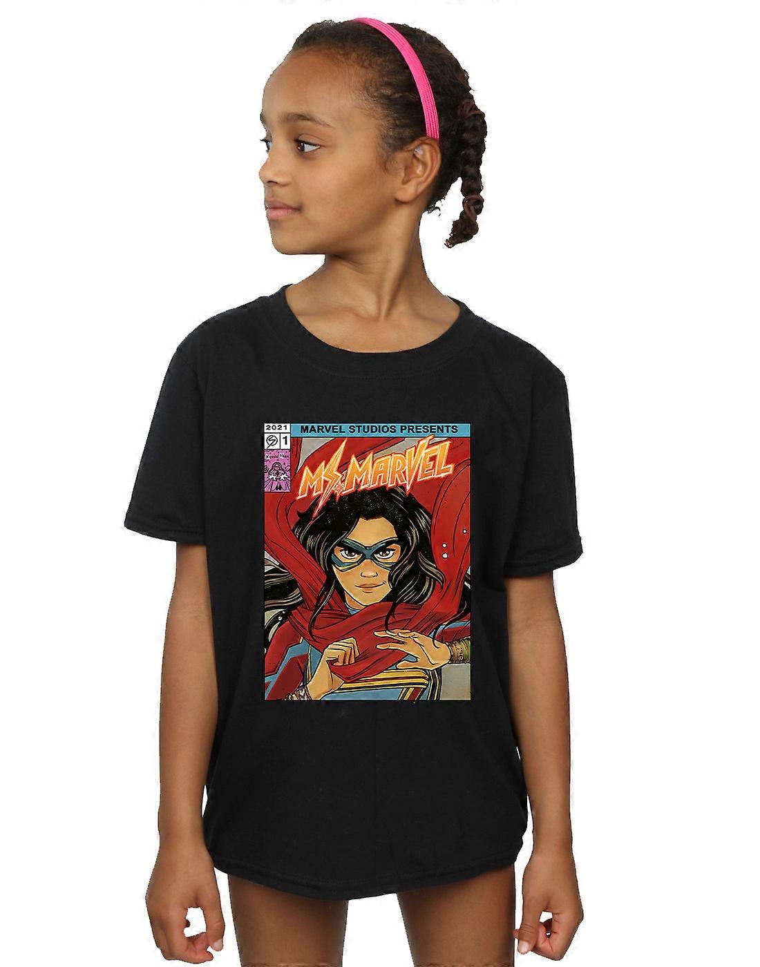 Marvel Girls Ms Marvel Comic Poster T-Shirt
