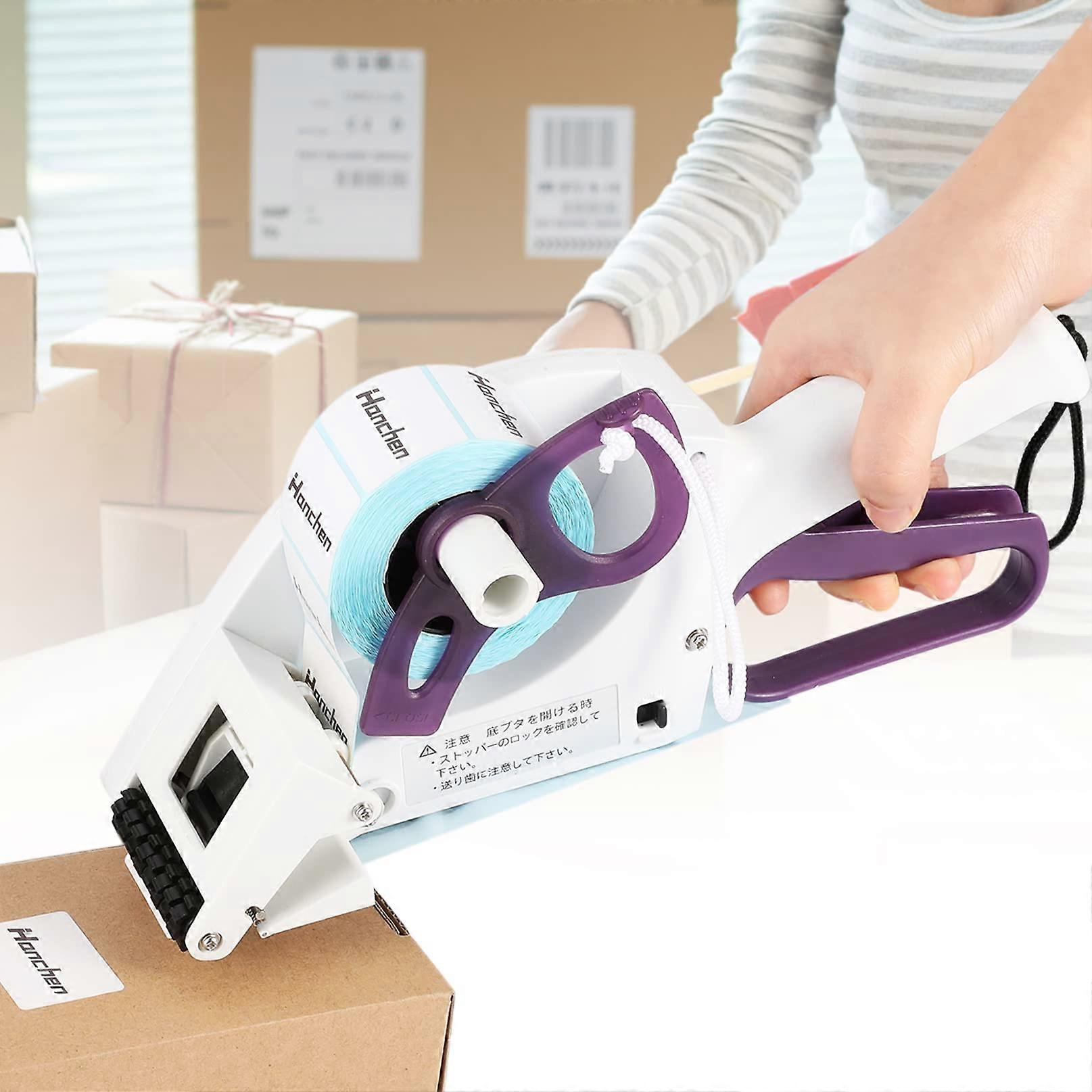 Label Applicator Gun with Ergonomic Grip for Quick Bottle and Barcode Labeling, Fits 13' Core
