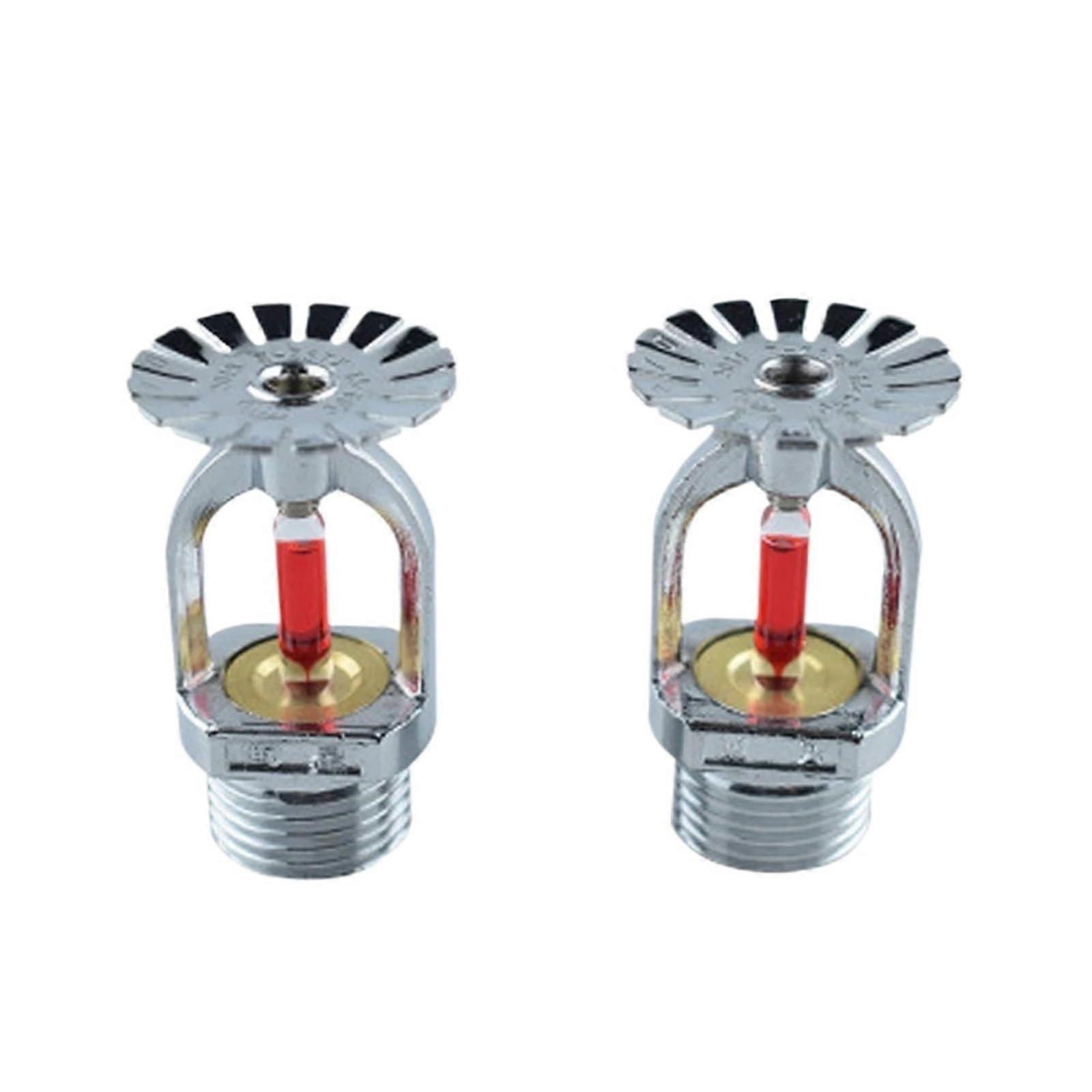 5Pcs DN15 Brass Pendent Fire Sprinkler Head 1/2 Inch 68° Ceiling Mount Rapid Fire Suppression