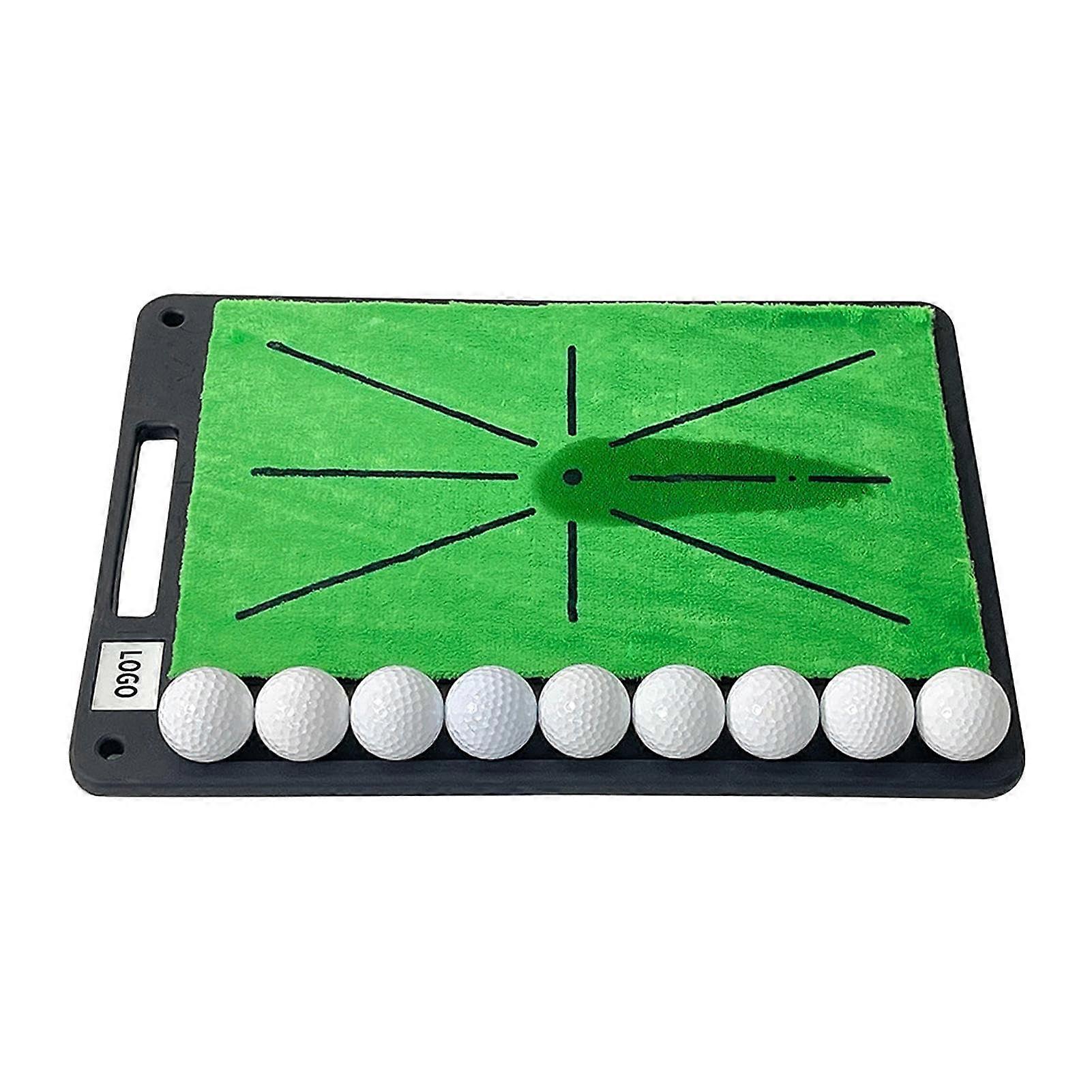 Golf Hitting Mat with Swing Trajectory Feedback, AntiSlip Rubber Backing Golf Practice Mat