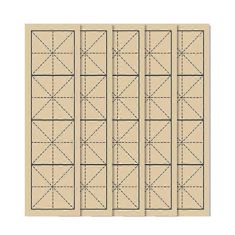 Chinese Calligraphy Practice Paper 9cm Red Grid Xuan Sheets for Beginner Brush Writing