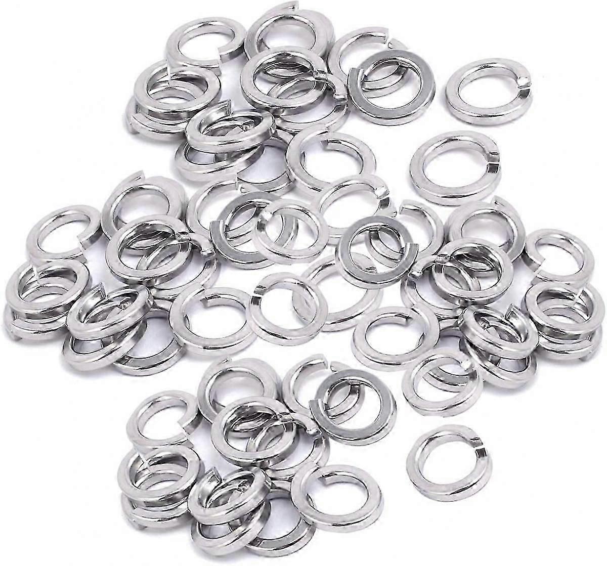 60 Pcs Spring Lock Washer, M8 Split Lock Washer Assortment 304 Stainless Steel