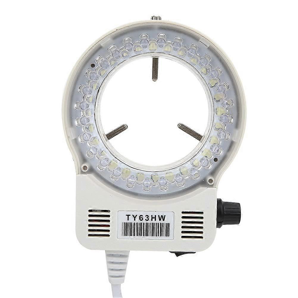 LED Ring Light 95mm with Adjustable Brightness, 360° Uniform Illumination for Microscope and Camera