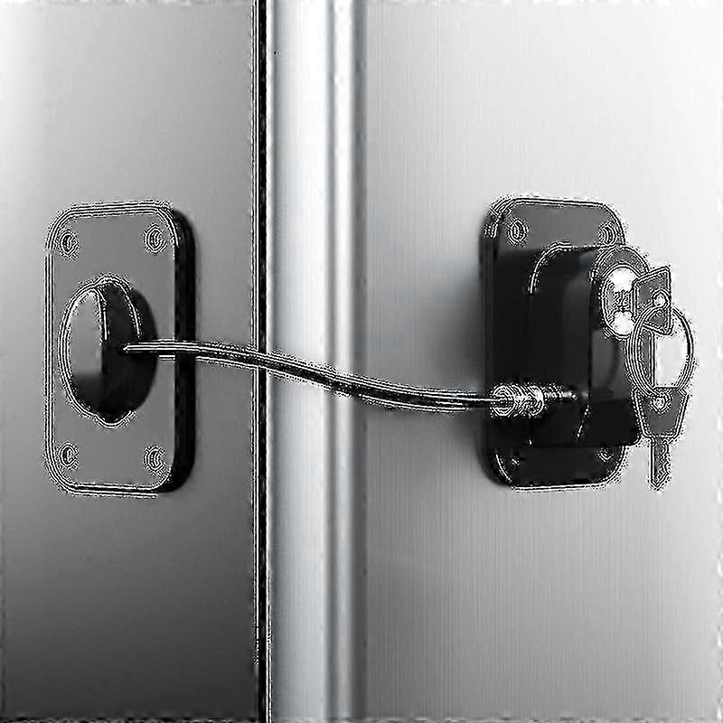 Silicone-Wired Fridge Lock with Advanced Security & Childproof Locking Mechanism