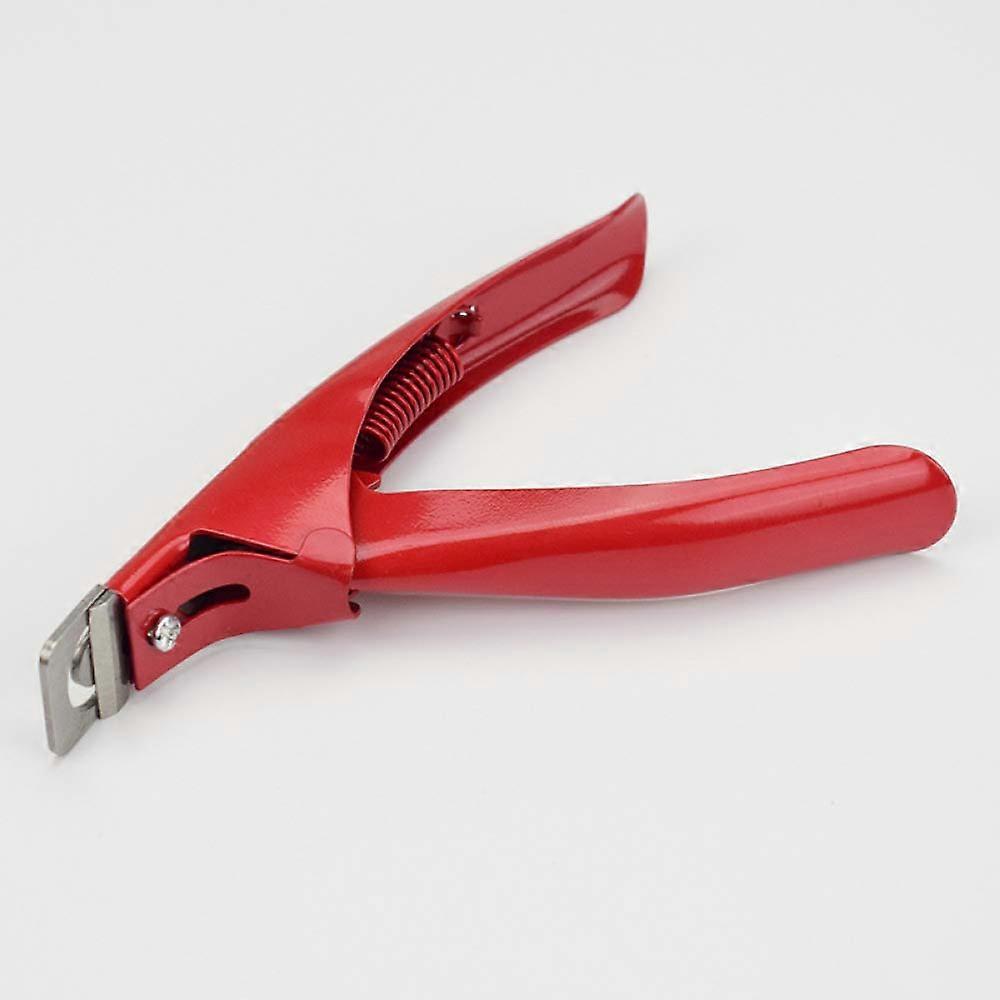 Professional Acrylic Nail Clipper for Artificial Nails Gel Cutter with Adjustable Angle, Red