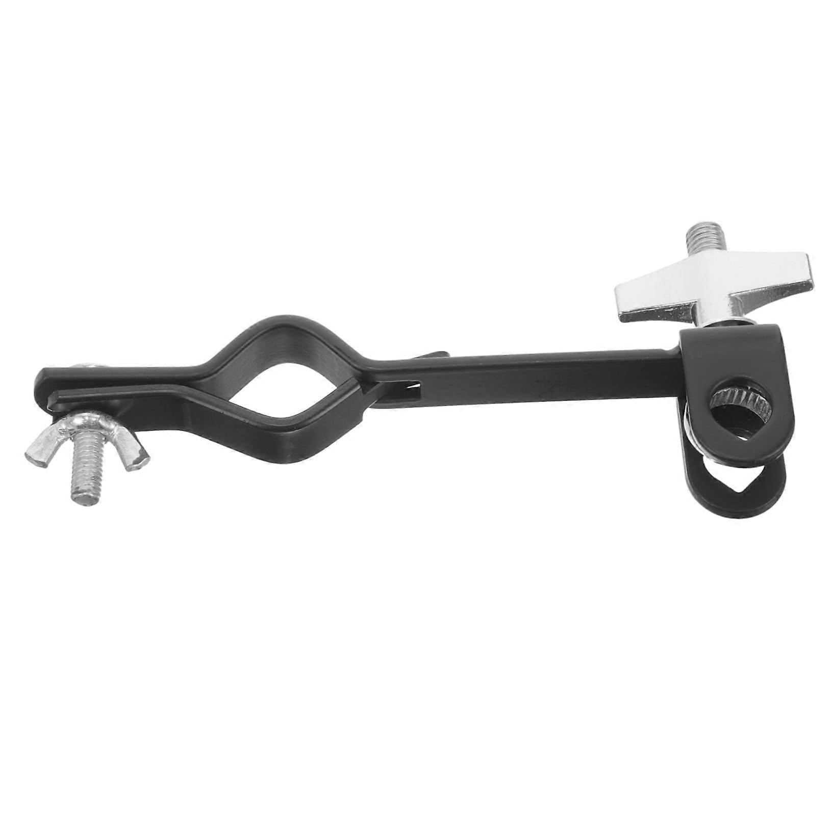 Adjustable Drum Cowbell Holder with Precise Angle and Quick Clamp for Percussion Drum Kit