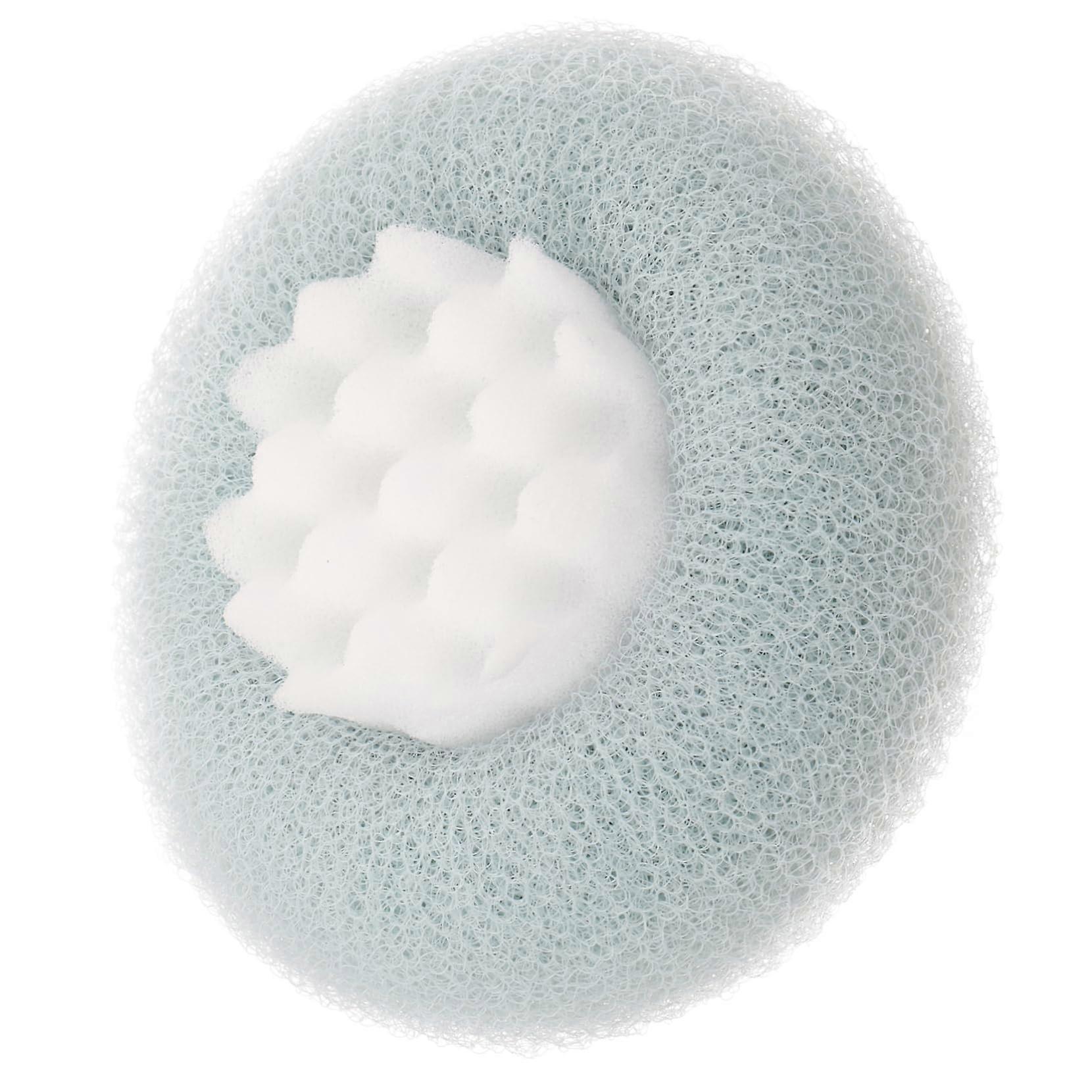 Bath Body Scrubber with Loop Handle Grip, Lightweight Shower Exfoliating Sponge for Travel