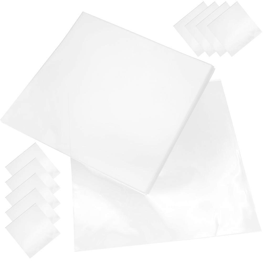 Transparent Vinyl Record Outer Sleeves Plastic Protector for Storage 25Pcs