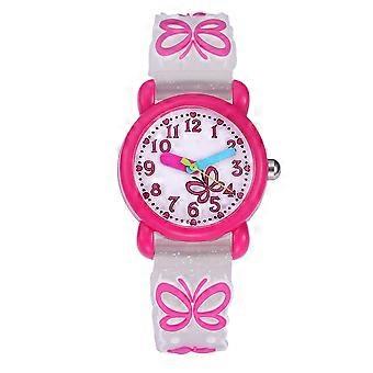 Reloj de dibujos animados para niños, resistente al agua, de cuarzo, con correa de silicona.