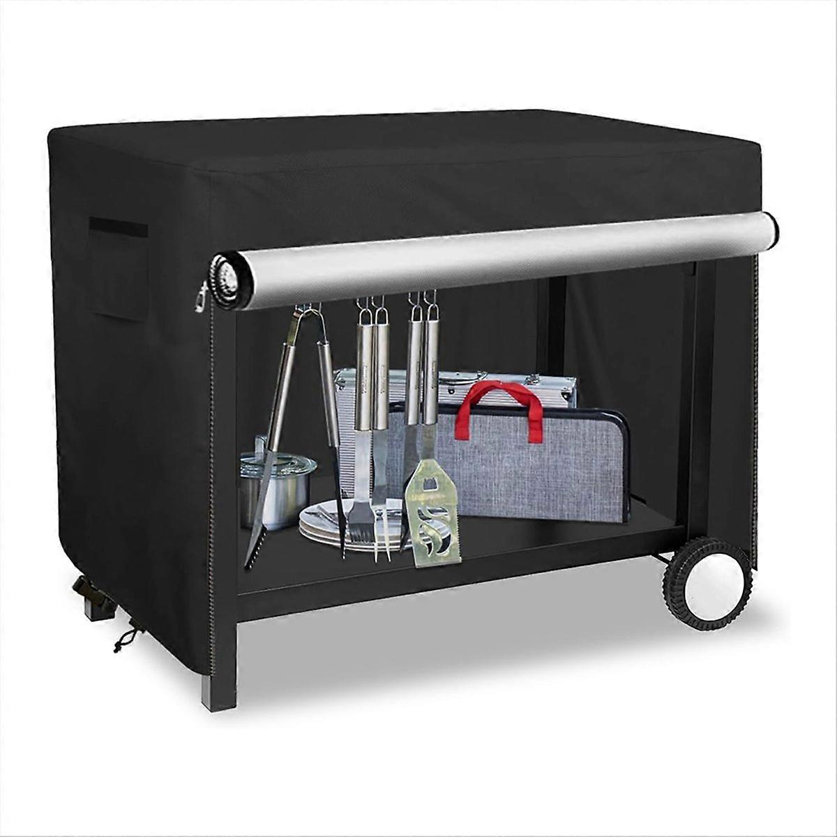 Outdoor Prep Table Cover with Split Zipper, for Patio Table