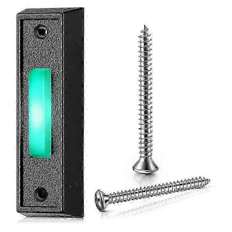 wall mounted doorbell button wired with led light replacement