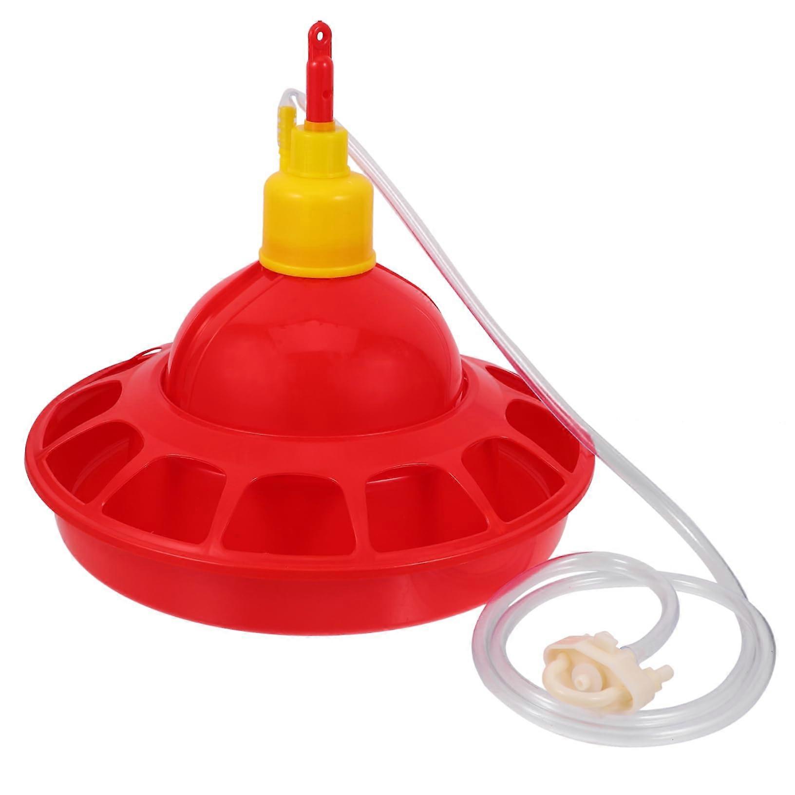 Automatic Chicken Feeder with FloatControlled Poultry Water Dispenser, Large Capacity for Birds