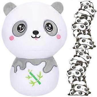 8 Inch Cute Panda Mushroom Plush Toy Stuffed Animal Pillow with Soft Hugging Comfort Gift for Kids and Adults