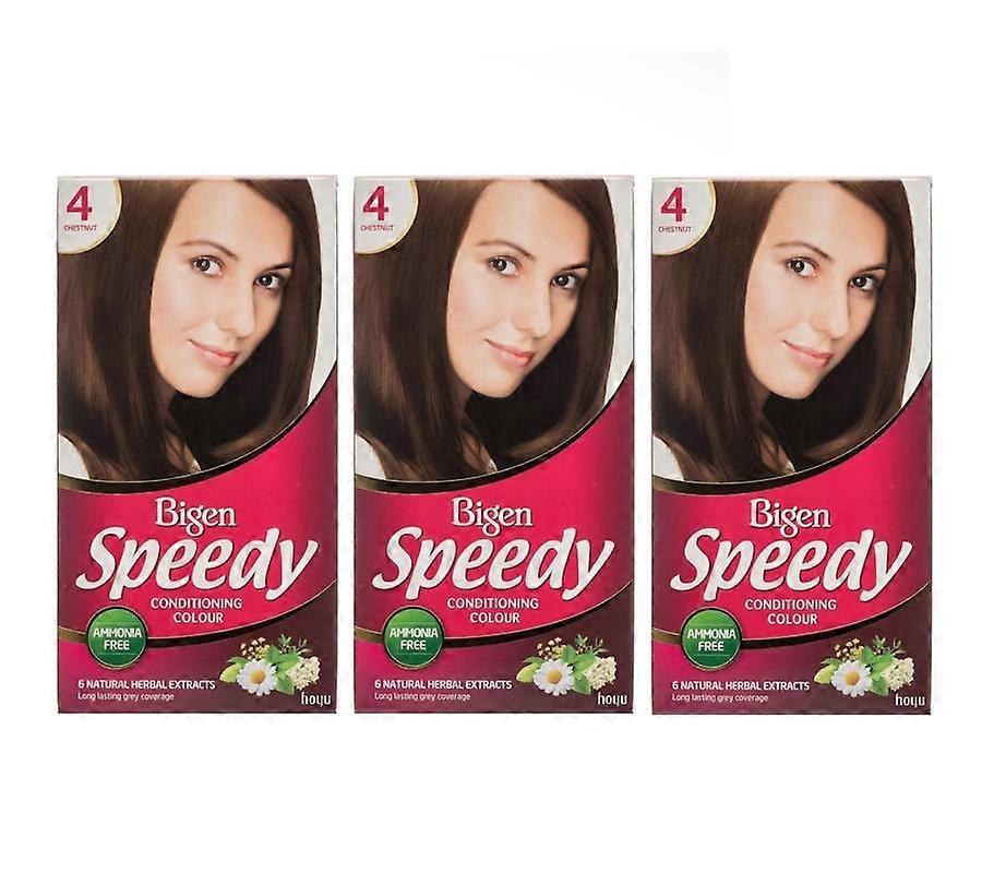 Bigen Women's Speedy Colour Chestnut (3-Pack)