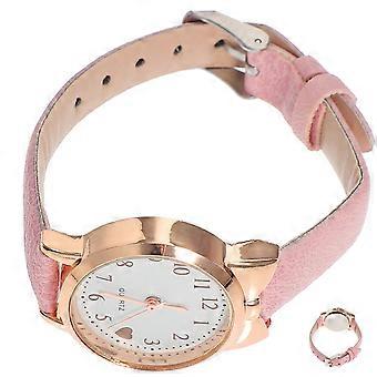 Leuchtende Mädchenuhr, leicht ablesbares Zifferblatt, schlichte, lässige Armbanduhr für Kinder