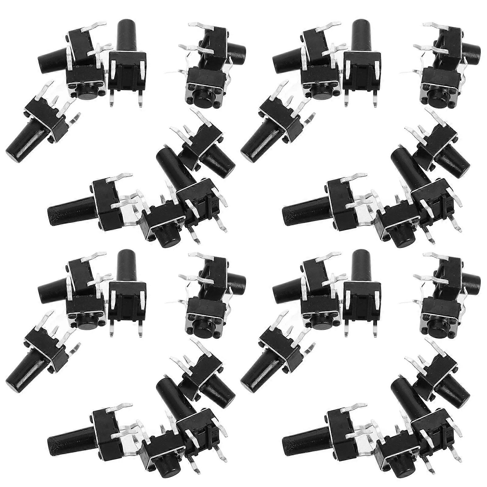 100Pcs Normally Open Micro Momentary Push Button Switch Kit for Repair Use