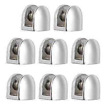 8pcs zine liga de vidro grampos fixação abraçadeiras de vidro suporte de vidro para 6-8mm espessura