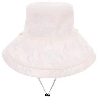 Sombrero de sol reversible y ligero para mujer, ideal para esquiar o para actividades al aire libre. Color beige.