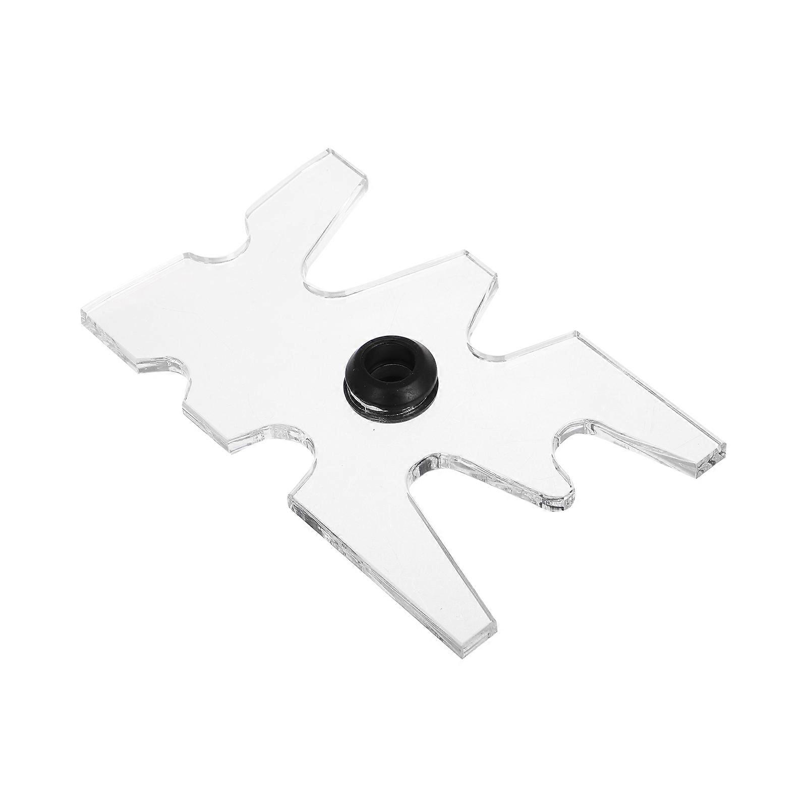 Transparent Acrylic Cue Rack Bridge Head for Pool Table 4Pcs Tool