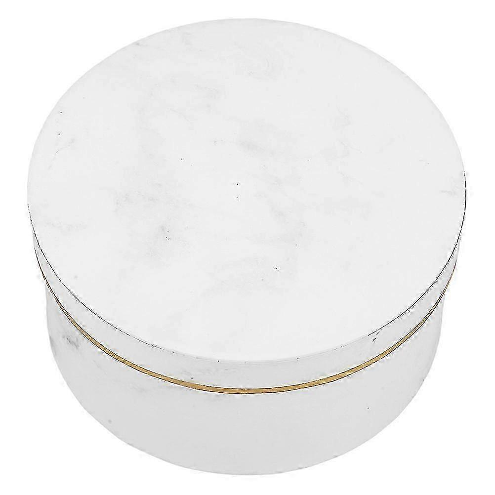 White Marble Pattern Paper Flower Box for Bouquet Packaging, Gift & Storage