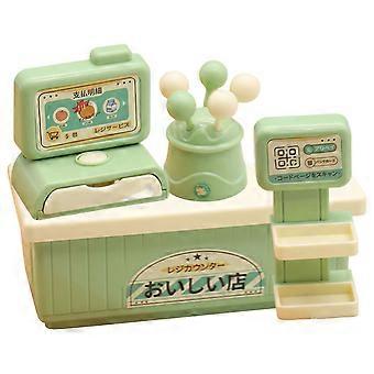 Register Doll House Model for Children 1Set Plastic Toy