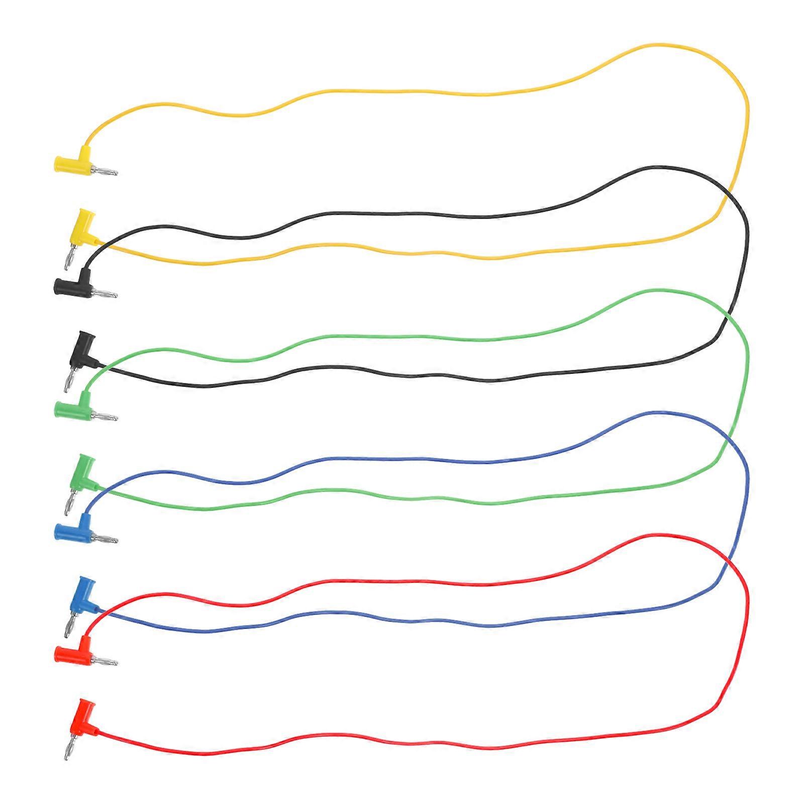 Banana Cable Testing Electrical Connection Laboratory Testing PVC Material 5Pcs