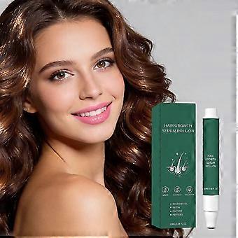 Siero roll-on per la crescita dei capelli, con rosmarino e biotina, siero per il cuoio capelluto a base di peptidi e caffeina per capelli diradati, 20 ml