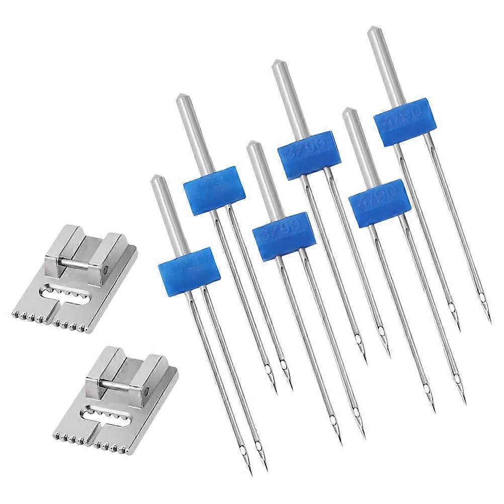 1 Set Multi-function Sewing Twin Needles Universal Double Needles for Sewing Machine