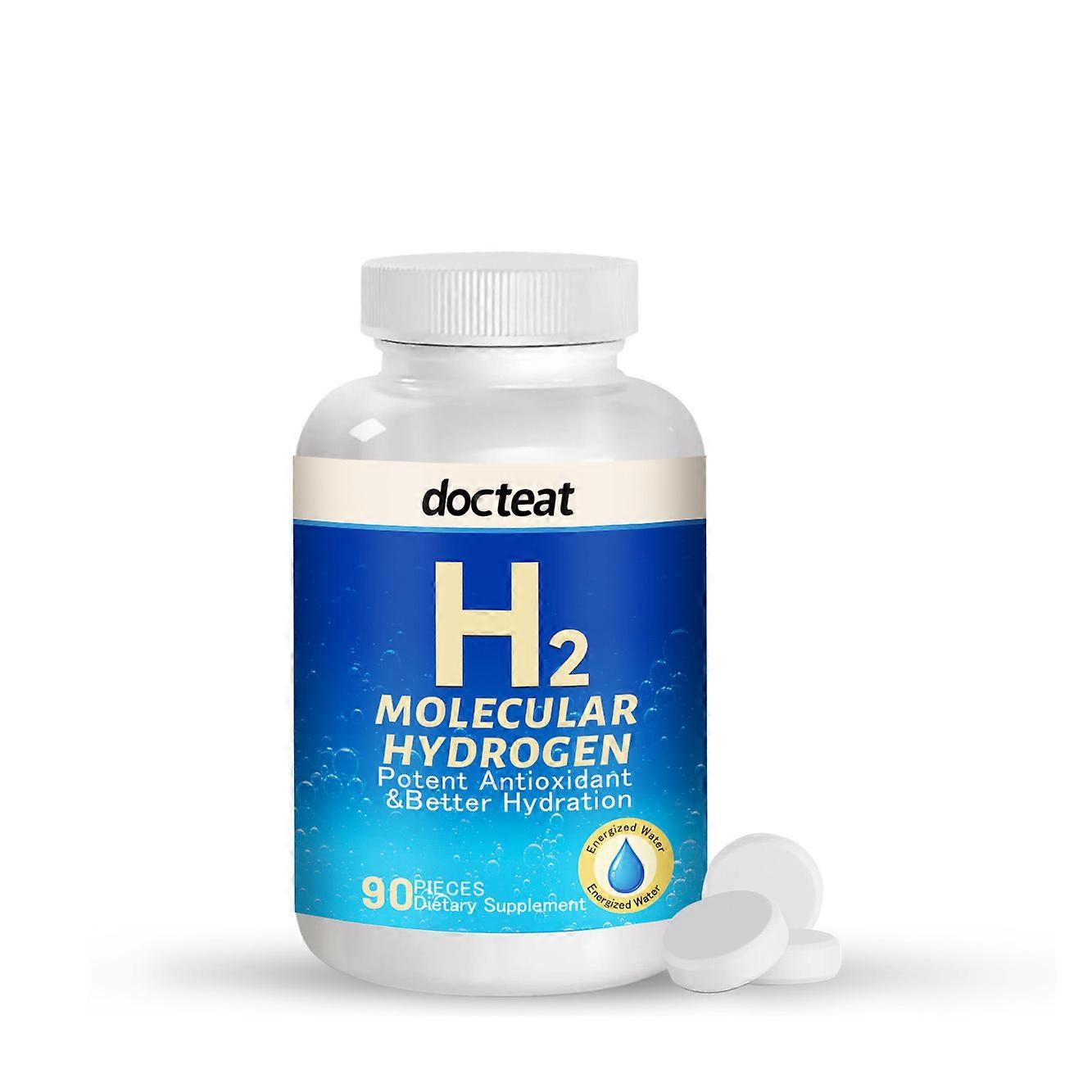 Hydrogen Effervescent Tablets H2 Molecular Hydrogen Hydration Water Enhance-60Pcs/Bottle_Hj1c_bs8z