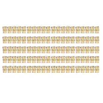 100PCS Brass Insert Wear Resistance Anti Corrosion Burr Free Knurled Threaded Insert compatible with3D Printer M4x8x6